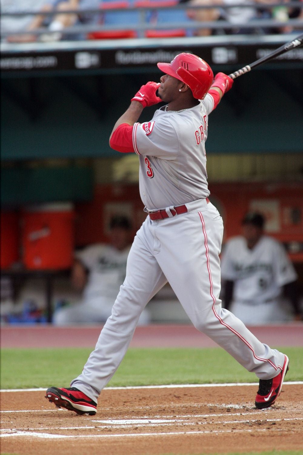 red and white ken griffey's